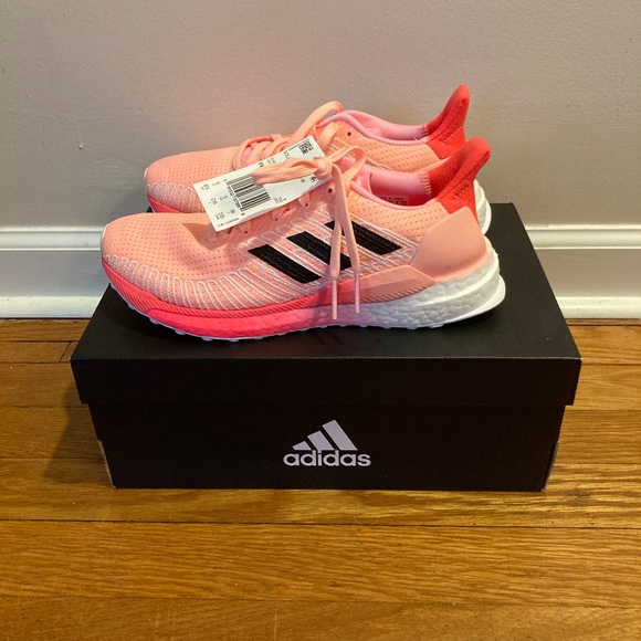 Adidas Shoes Women's 6.5 Orange Solar Boost 19 Athletic Running Sneakers - Picture 9 of 10